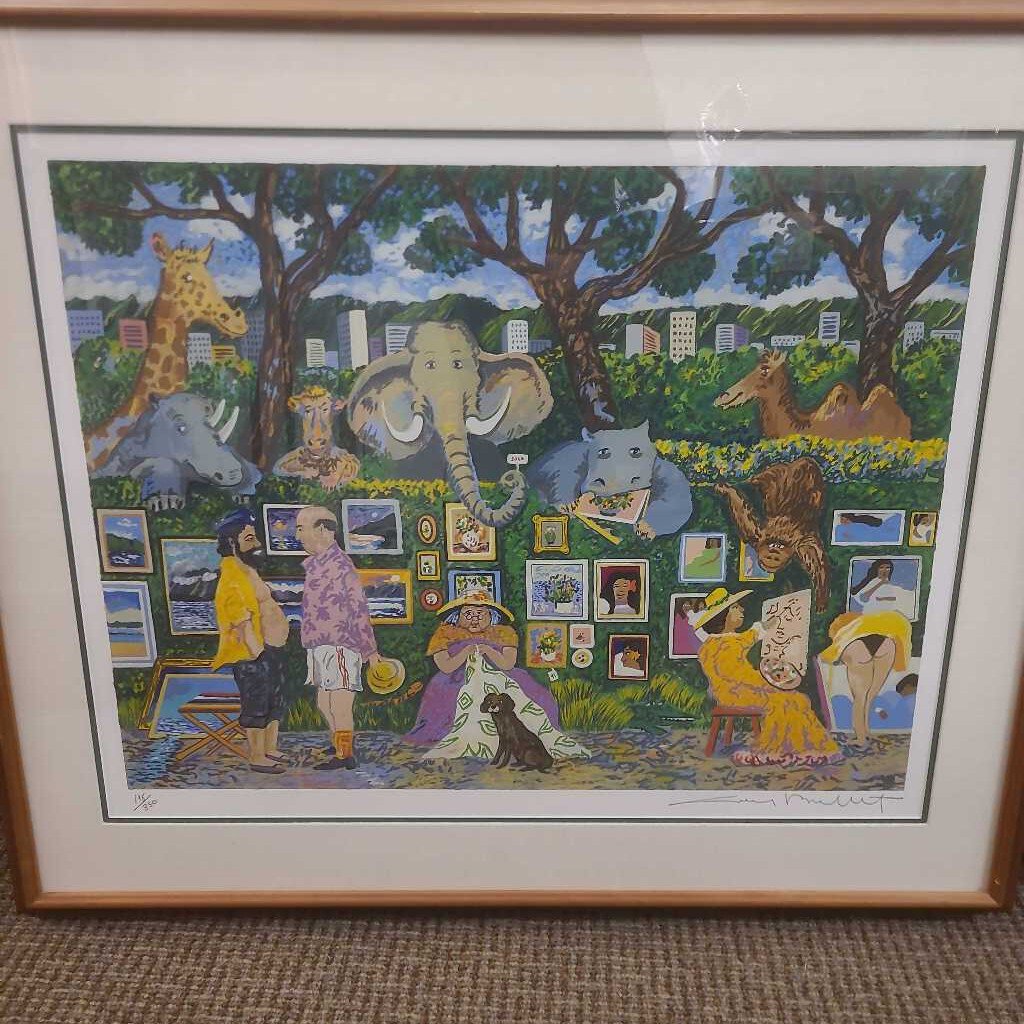 Guy Buffet "Artists By the Zoo" #196 Limited Serigraph