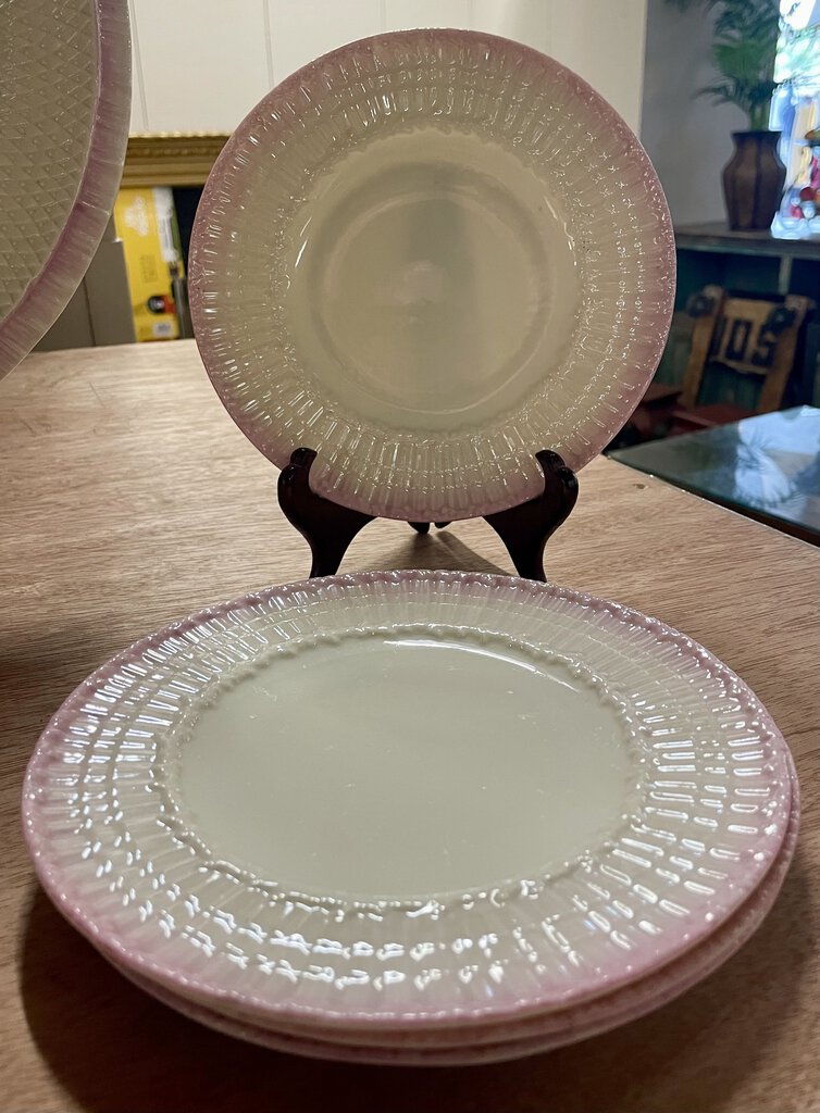 Antique Belleek Irish Porcelain Limpet Dessert Plate