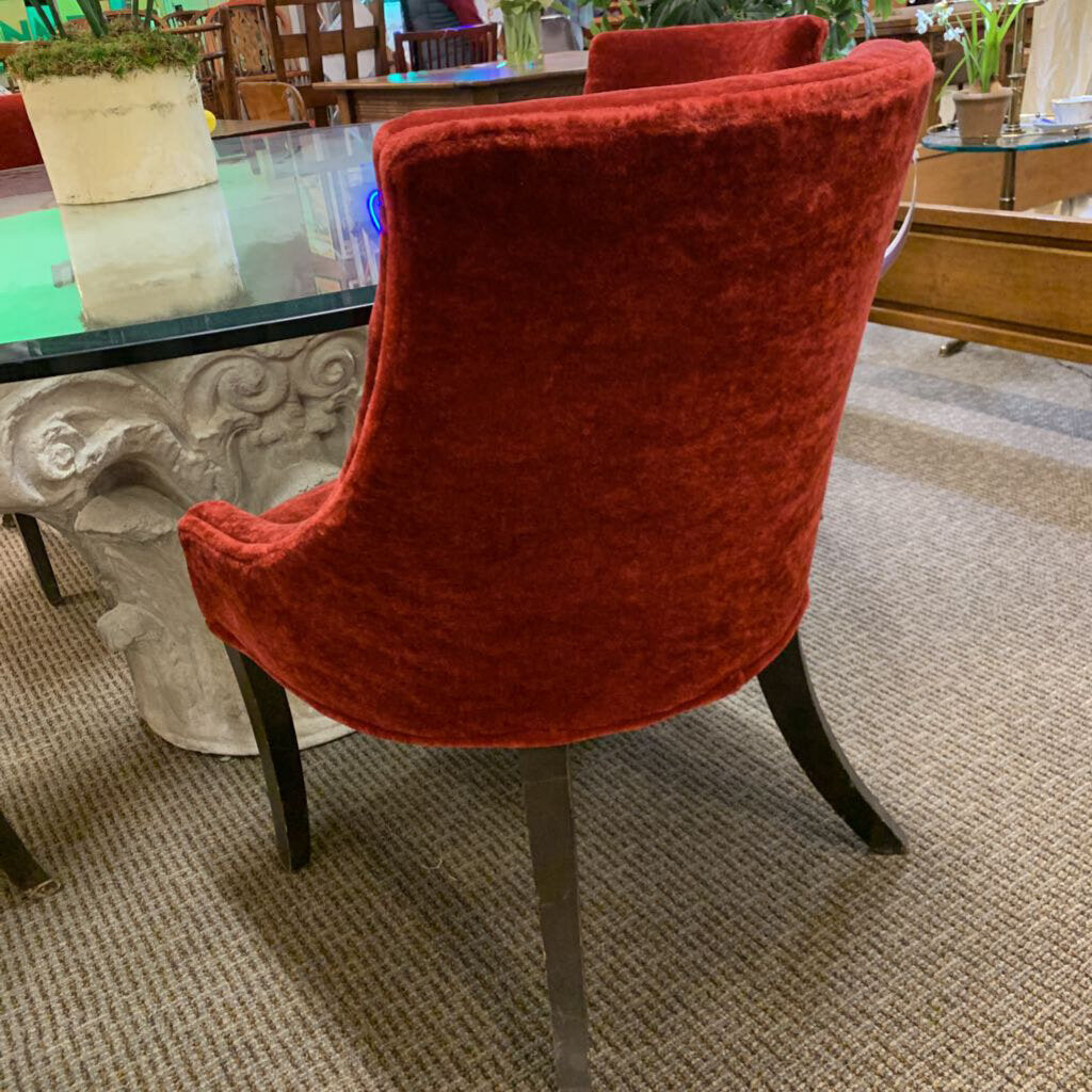 Mary Dark Red Chairs (each $125)
