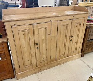 English Pine 4 Door Cabinet With Back Splash 59x16x45