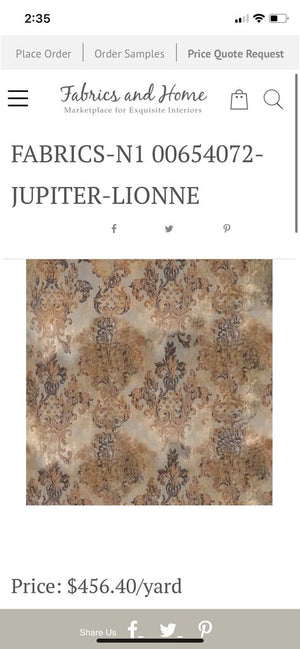 (3) Old world velvet in Lionne tasseled curtains 23''x 91"