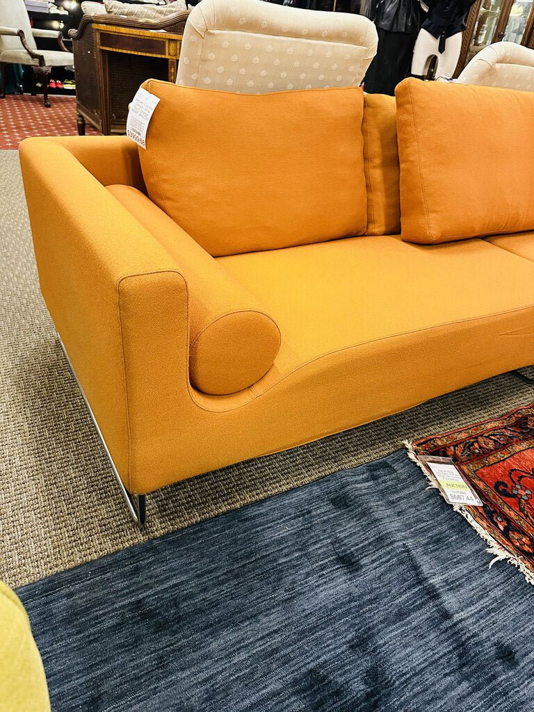 Bensen Custom Canyon Sofa Burnt Orange