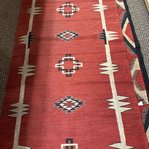 Mexican Zapotec Indians Runner Rug 14x36