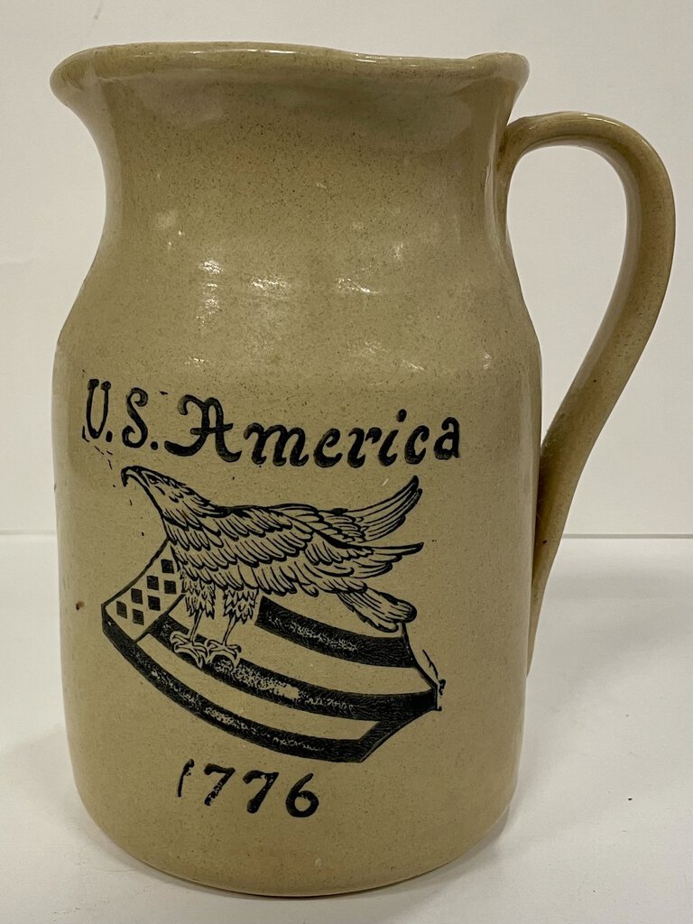 Vintage Moira Pottery US America 1776 Pitcher