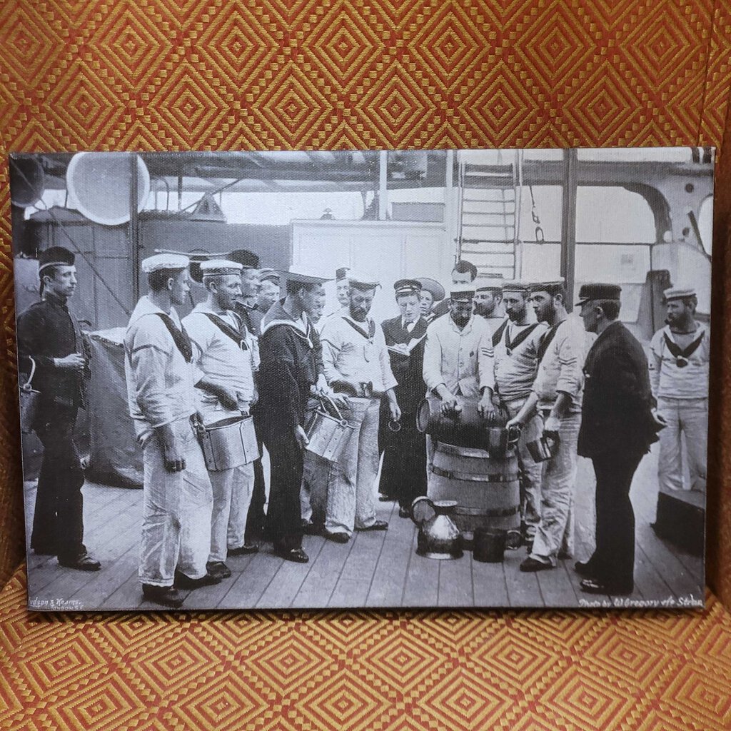 USS Camperdown Naval Rum Print 14x10