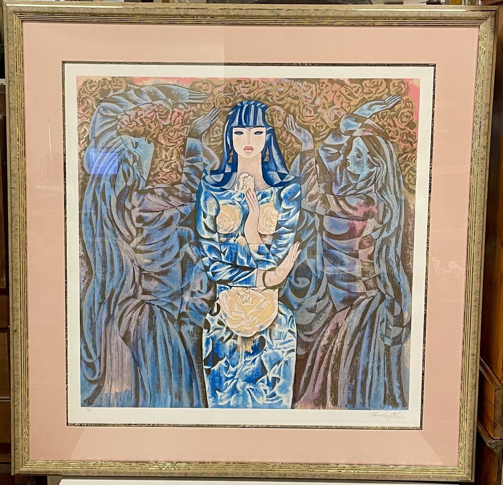 Zhou Ling Goddess of the Roses Serigraph 207/300