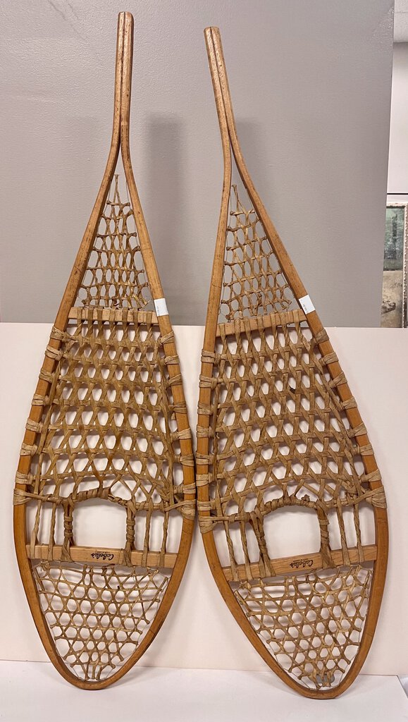 Vintage Cabela's Wooden and Rawhide Snowshoes (PAIR)