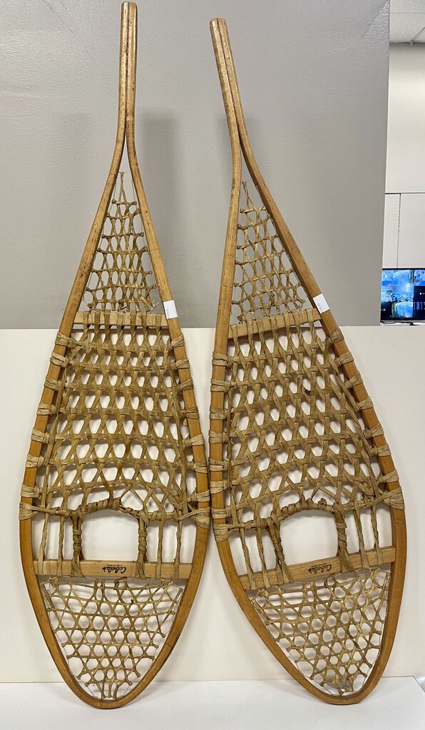 Vintage Cabela's Wooden and Rawhide Snowshoes (PAIR)