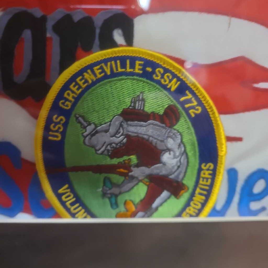 USS Greenville Pennant and Patch 100 Yrs of Service