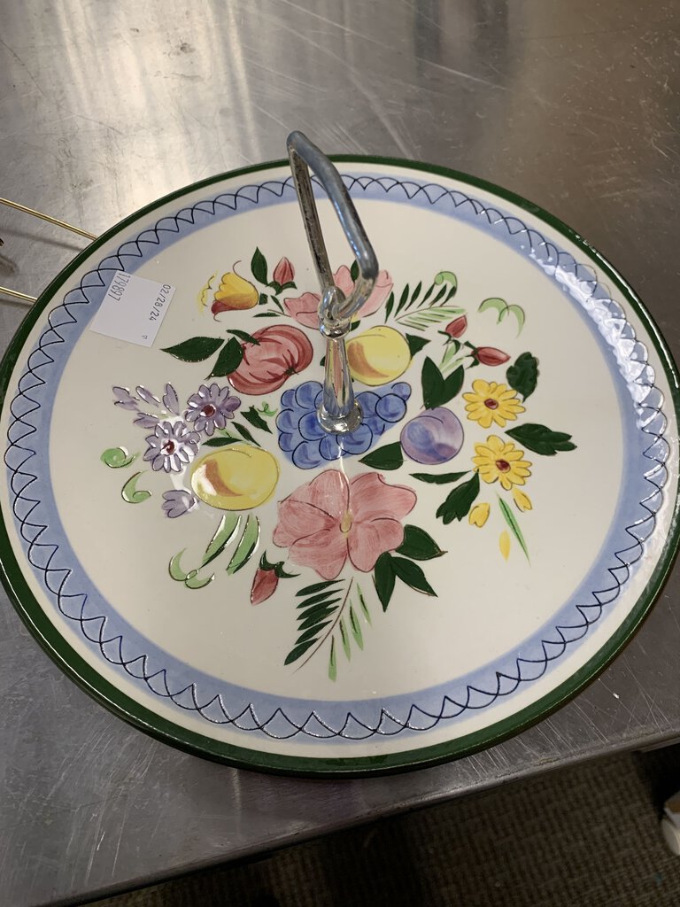 Fruit Floral Serving Plate