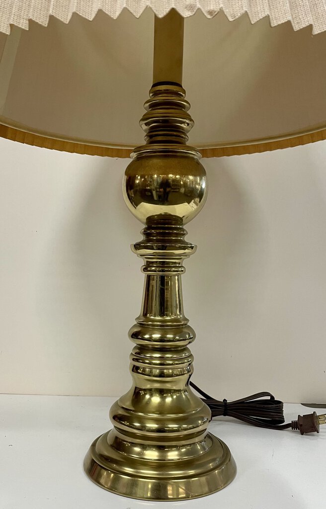 Vintage Brass Candlestick Style Table Lamp