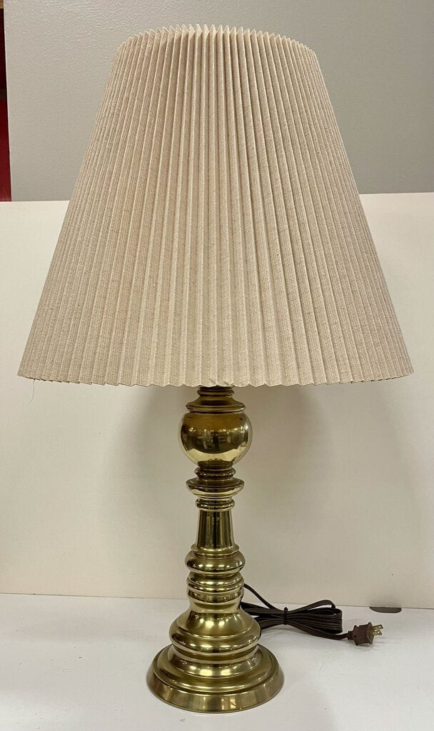 Vintage Brass Candlestick Style Table Lamp