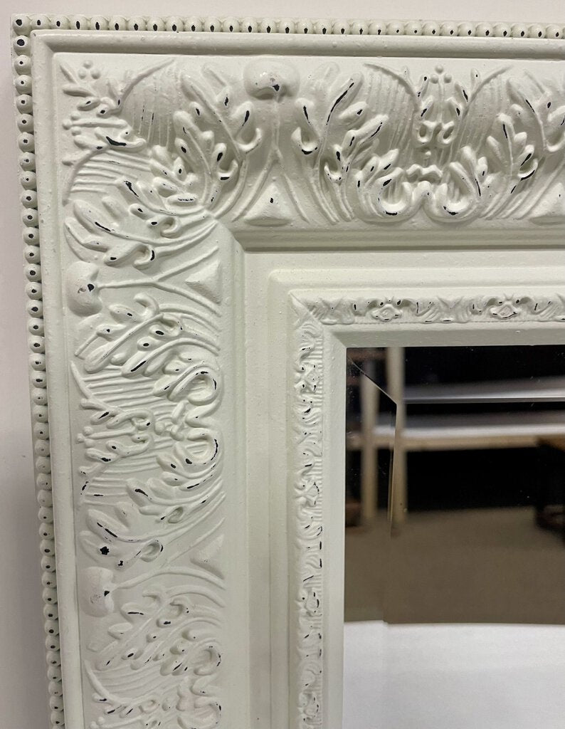 Med. French Style Molded Plastic Beveled Glass Mirror