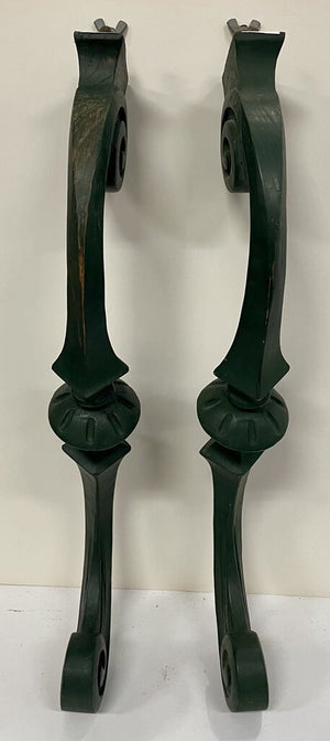 French Stylized Carved Wooden Support Legs (PAIR)