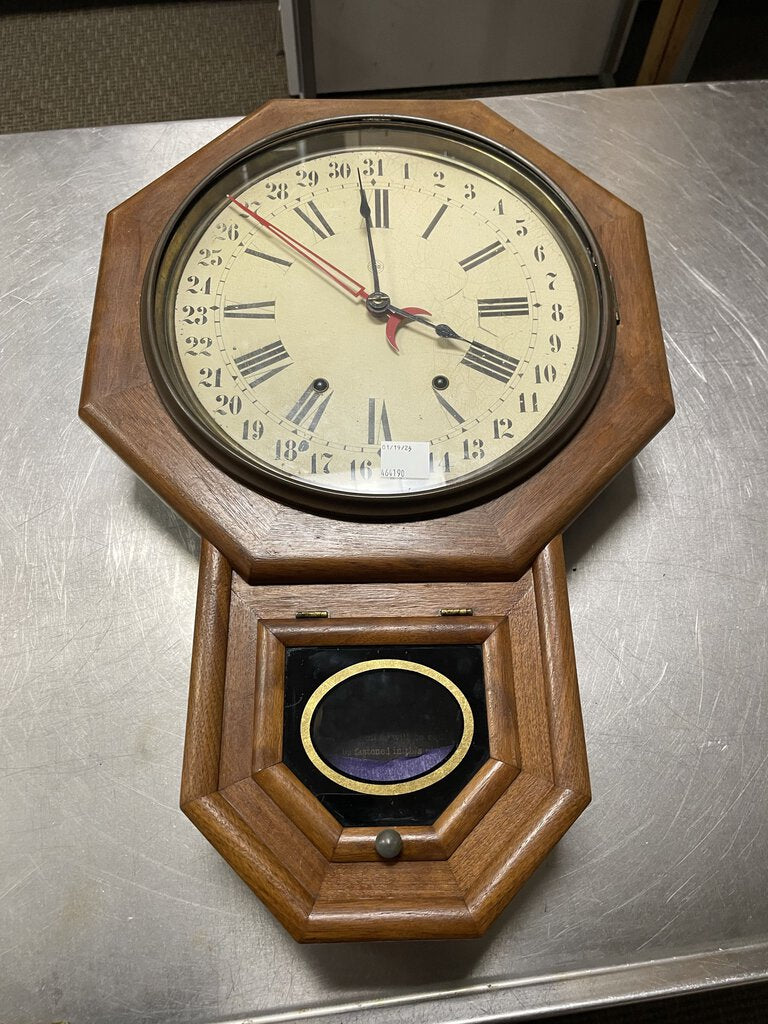 Vintage Seth Thomas Walnut Wall Clock
