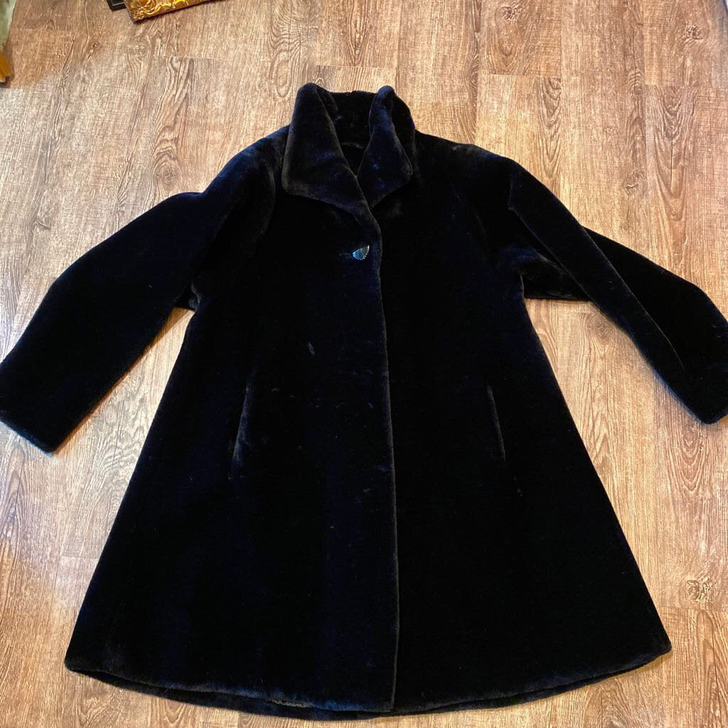 Black Velvet Coat LIKE NEW
